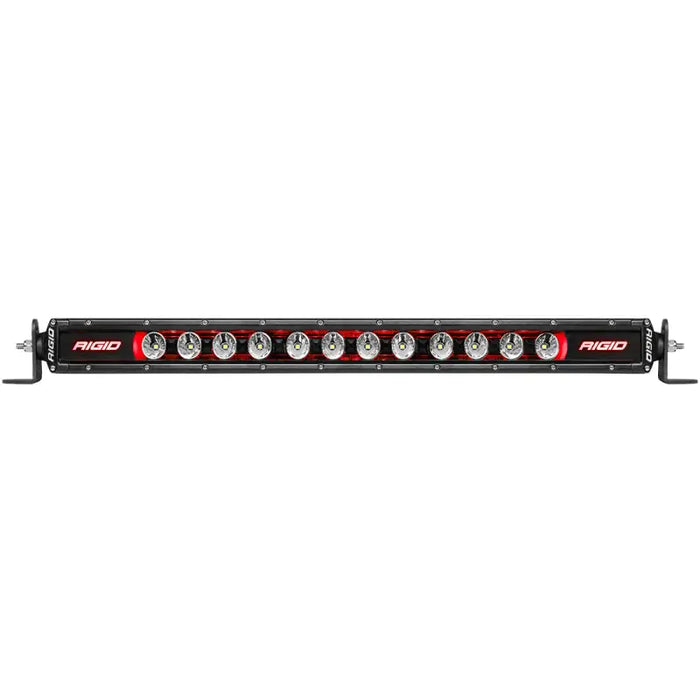 Black LED light bar with four lights - Rigid Industries 40in Radiance Plus SR-Series Single Row LED Light Bar.