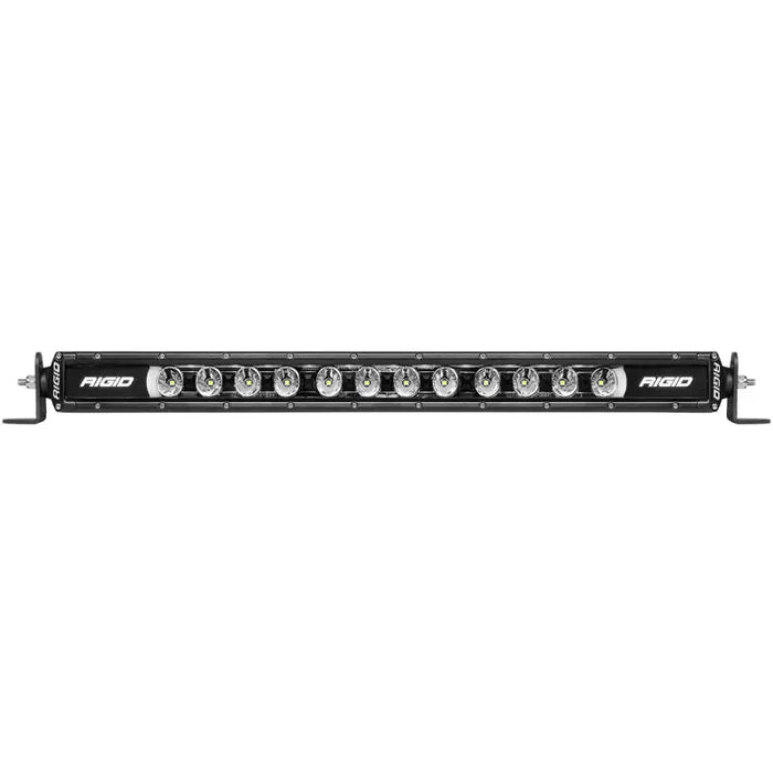Black Rigid Radiance LED light bar with white lights