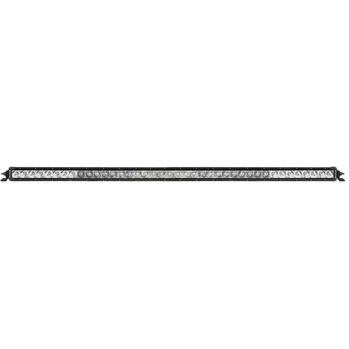 Black and white LED light bar on Rigid Industries 40in SR-Series PRO - Spot/Flood Combo