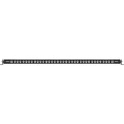 Black and white LED light bar by Rigid Industries with 8 backlight options