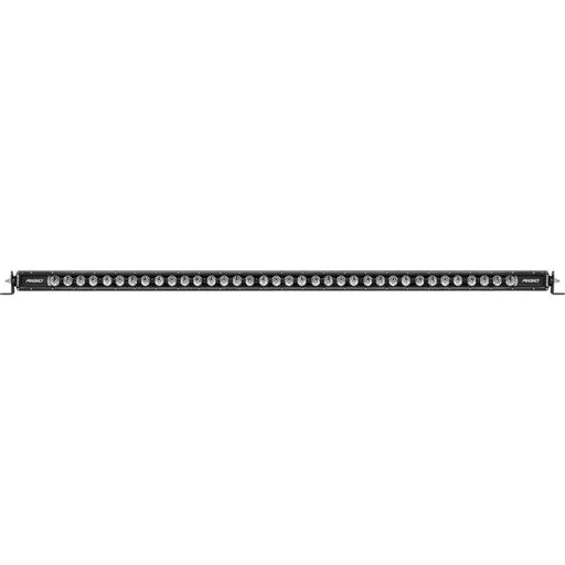 Black and white LED light bar by Rigid Industries with 8 backlight options