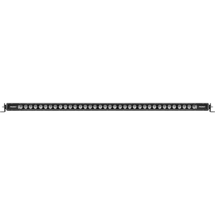 Black and white LED light bar by Rigid Industries with 8 backlight options