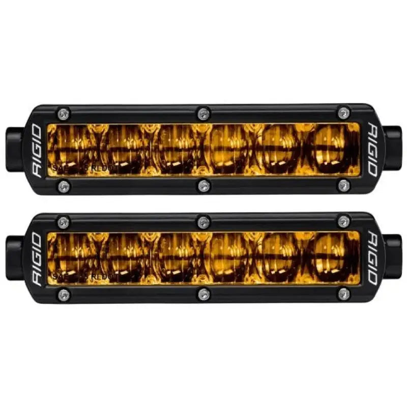 Rigid Industries 6in SR-Series Pro Dot / SAE Fog Lights - selective yellow pair
