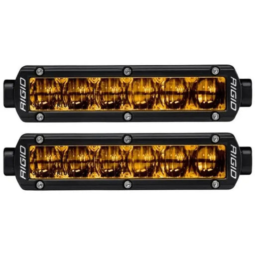 Rigid Industries 6in SR-Series Pro Dot / SAE Fog Lights - selective yellow pair