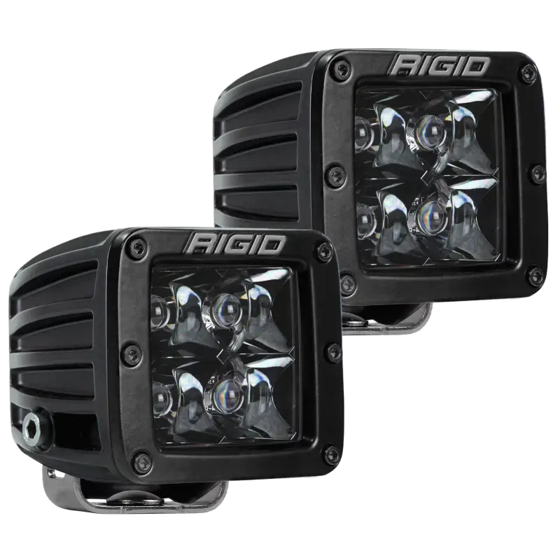 Rigid Industries D-Series Midnight Edition LED Spotlights - Set of 2