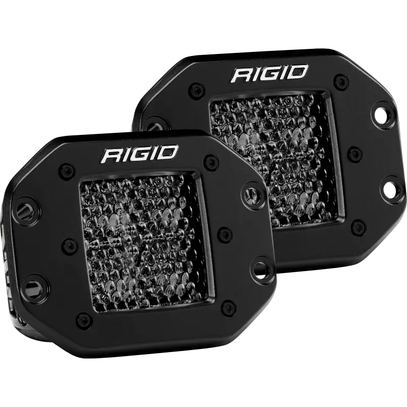 Rigid Industries D Series PRO Midnight Edition - Spot - Diffused - Pair LED Lights
