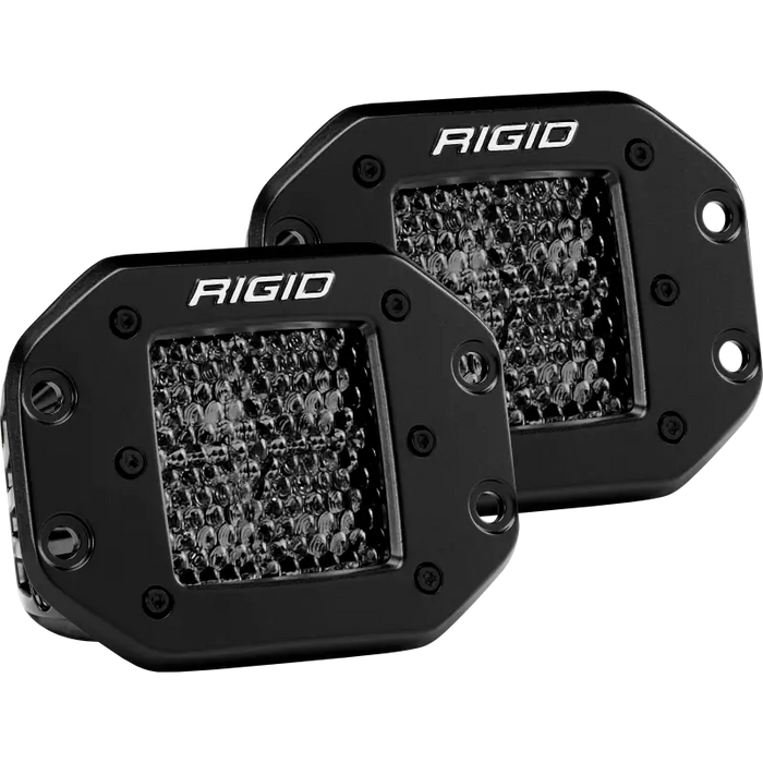 Rigid Industries D Series PRO Midnight Edition - Spot - Diffused - Pair LED Lights