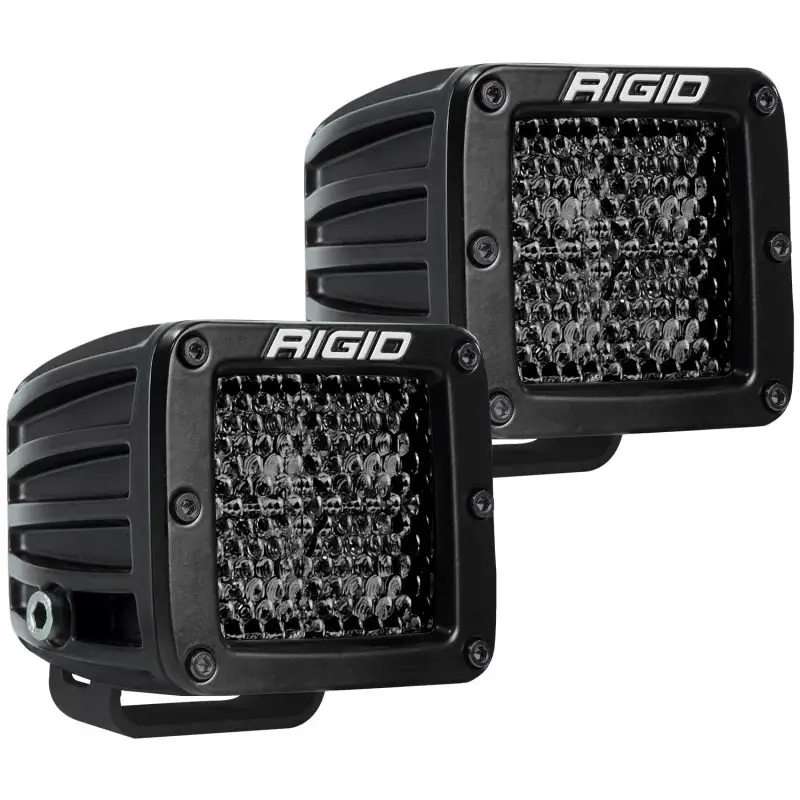 Rigid Industries D Series PRO Midnight Edition LED Spotlights - Diffused Lens