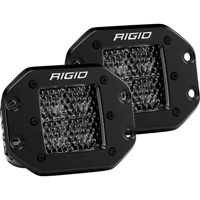 Rigid Industries D Series PRO Midnight Edition - Spot - Diffused LED Pair