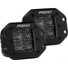 Rigid Industries D Series PRO Midnight Edition - Spot - Diffused LED Pair