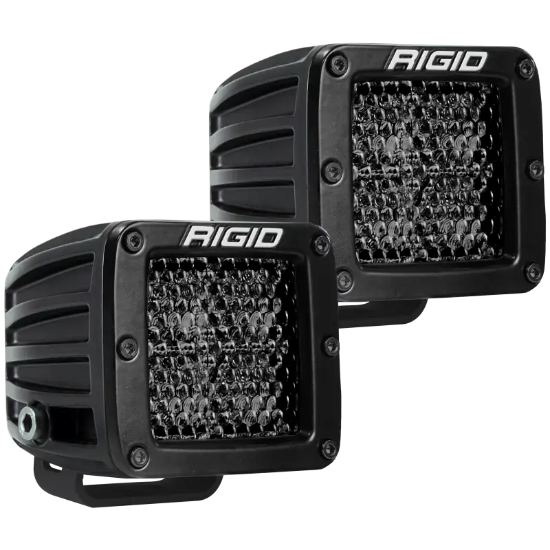 Rigid Industries D Series PRO Midnight Edition Diffused Lens LEDs - Pair