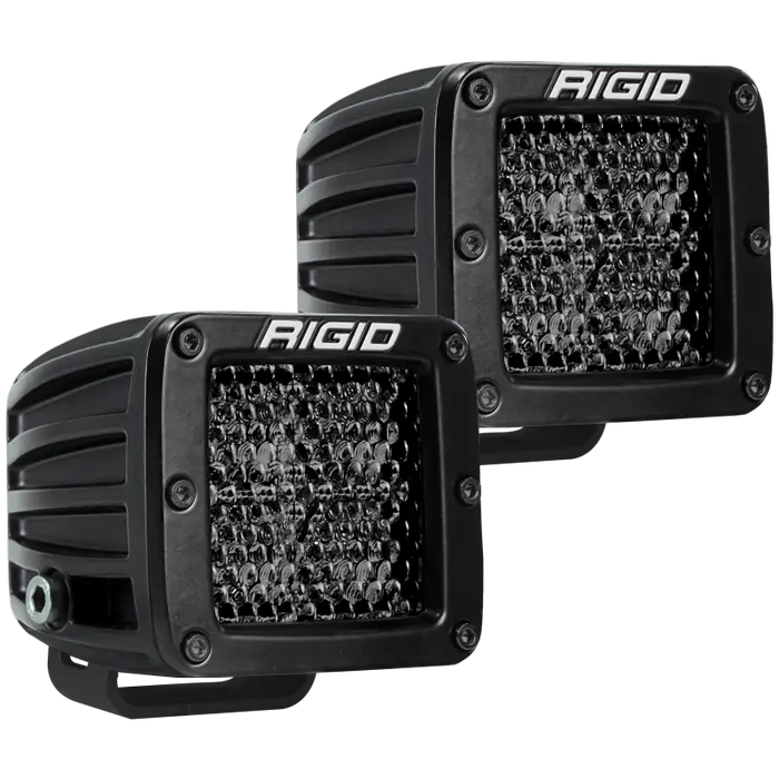 Rigid Industries D Series PRO Midnight Edition Diffused Lens LEDs - Pair