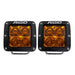 Rigid Industries D-Series Spot w/ Amber PRO Lens - Pair of Fog Lights for Jeep