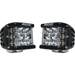 Rigid Industries D-SS - Spot - Set of 2 Black LEDs for Jeep Wrangler Bumper Lighting Solution