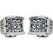 Rigid Industries D-SS - Spot - Set of 2 - White Housing - pair of silver shooting leds for front car lighting solution