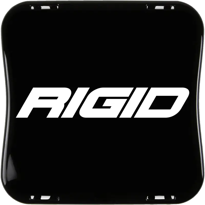 Black car with Rigid Industries D-XL Series Light Cover logo