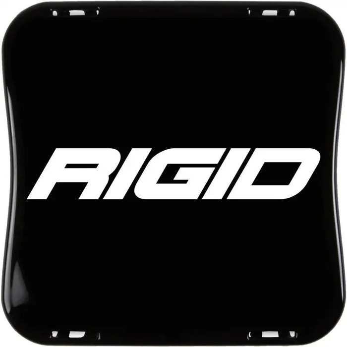 Rigid Industries D-XL Series Light Cover Logo on Black License Plate