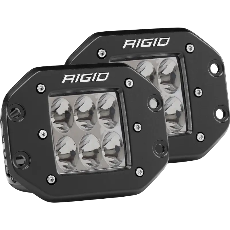 Rigido LED light pods for off-road vehicles - Rigid Industries D2 Flush Mount Driving Pair.