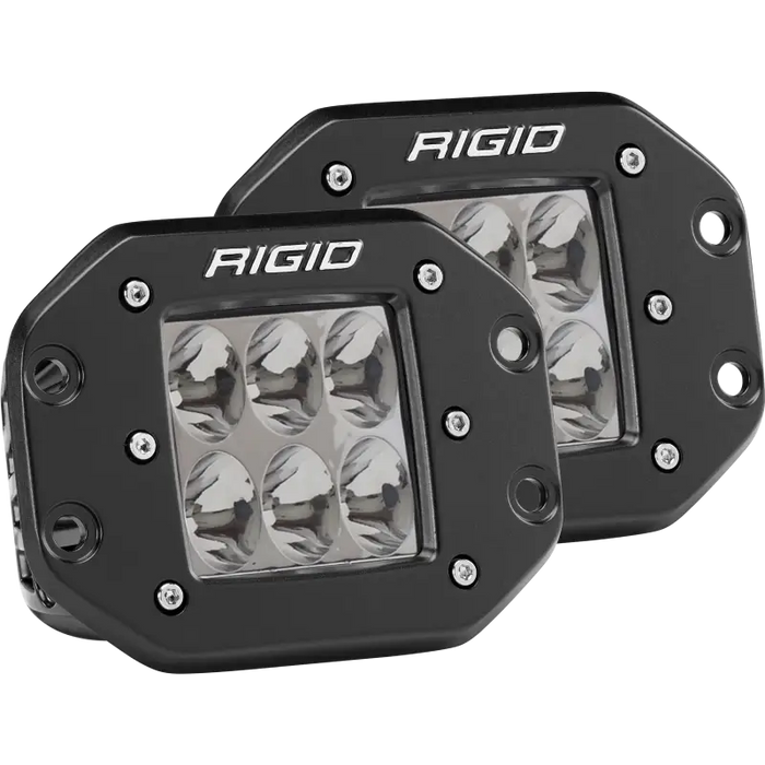 Rigido LED light pods for off-road vehicles - Rigid Industries D2 Flush Mount Driving Pair.