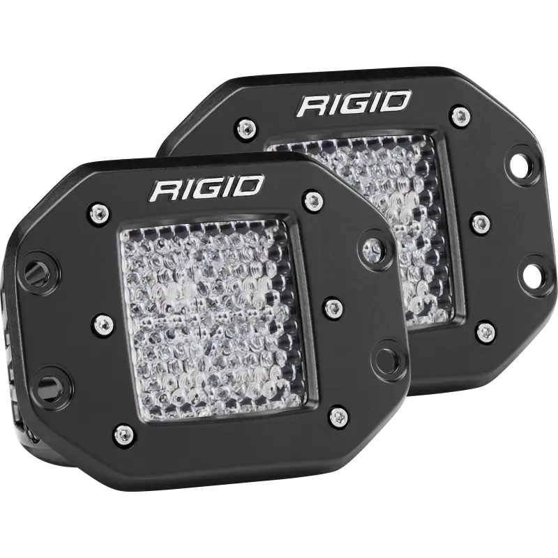 Rigid Industries Dually Flush Mount LED Lights - Set of 2