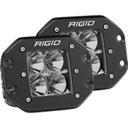 Rigido LED light pods for off-road vehicles - Rigid Industries Dually Flush Mount Flood Set of 2 - lighting solution