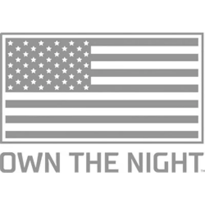 Rigid Industries Ignite Flood - SM - Black: American flag with ’down the night’