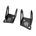 Black plastic front and rear pillar mount kit brackets for car - Rigid Industries Jeep JK - A-Pillar Mount Kit - Mounts set of Dually/D2