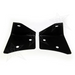 Black plastic brackets for Rigid Industries Jeep JK A-Pillar Mount Set of 2 - Dually/D2 kit.