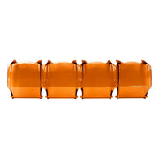 Orange plastic barrels displayed in Rigid Industries Light Cover for Adapt Amber PRO - 10in.