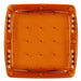 Square orange plate with pattern rim on Rigid Industries Light Covers for Q-Series Amber PRO.