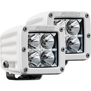 Pair of white LED lighting solution for the Ford F-Series displayed in Rigid Industries Marine Dually Flood Set of 2