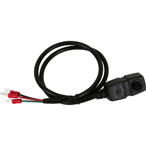 Black, red, and green wires in Rigid Industries Pendant Switch Kit.