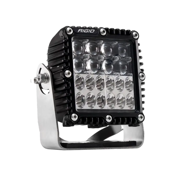 Close up of Rigid Industries Q Series Pro Hyperspot/Driving Combo light on white background.