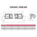 Diagram of wiring for Rigid Industries Radiance+ RGBW light bar speakers.