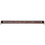 Black and red Radiance+ RGBW light bar on white background