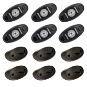 10-pack LED car lights for Rigid Industries Rock Light Kit- Amber.