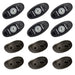 12 pack of amber Rock Lights for Rigid Industries Rock Light Kit.