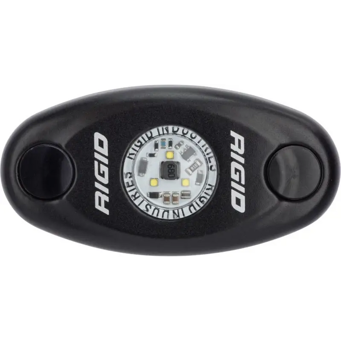 Rigid Industries A-Series Light - Black - Close Up Light Displayed