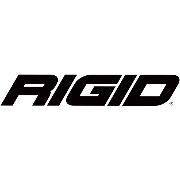 Rigid Industries A-Series Light - Black - Low Strength - Natural White with Rigid logo on display.