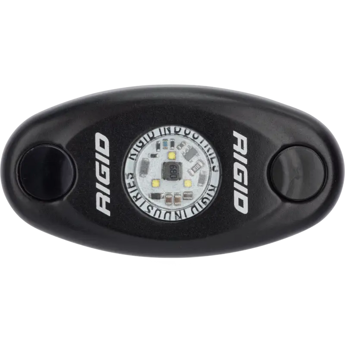 Rigid Industries A-Series Light - Black LED Light with White Natural White Glow