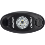 Rigid Industries A-Series Light showcasing black and white LED lights on a vehicle