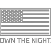 American flag design A-Series Light for vehicles - black, low strength, red