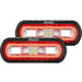 Pair of red LEDs for Ford - Rigid Industries SR-L Series Surface Mount LED Spreader Pair with Amber Halo - Universal.