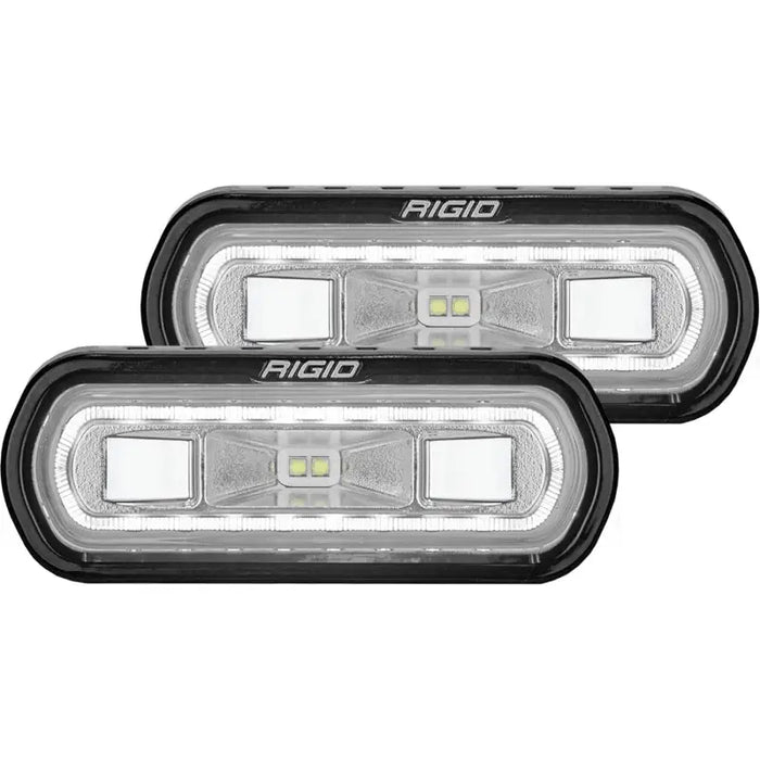 Rigid Industries SR-L Series Spreader Lights for Jeep with White Halo