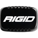 Black and white logo light cover for Jeep Wrangler - Rigid Industries SR-M