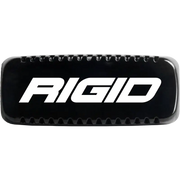 Black and white logo light cover on white background for Rigid Industries SR-Q - Black.
