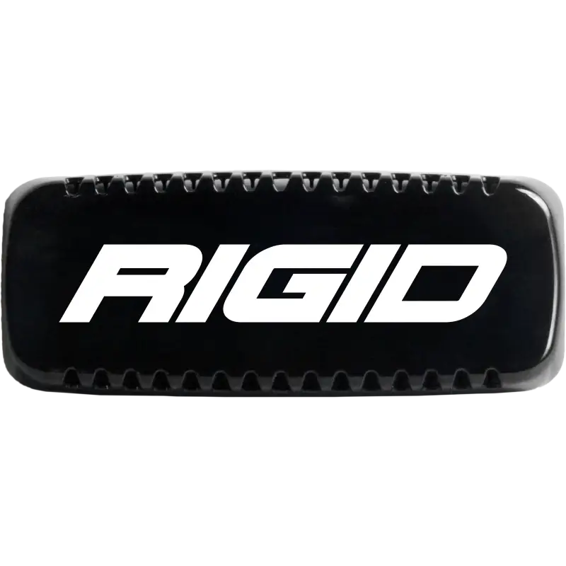 Black and white logo light cover on white background for Rigid Industries SR-Q - Black.