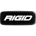 Black and white logo light cover on white background for Rigid Industries SR-Q - Black.