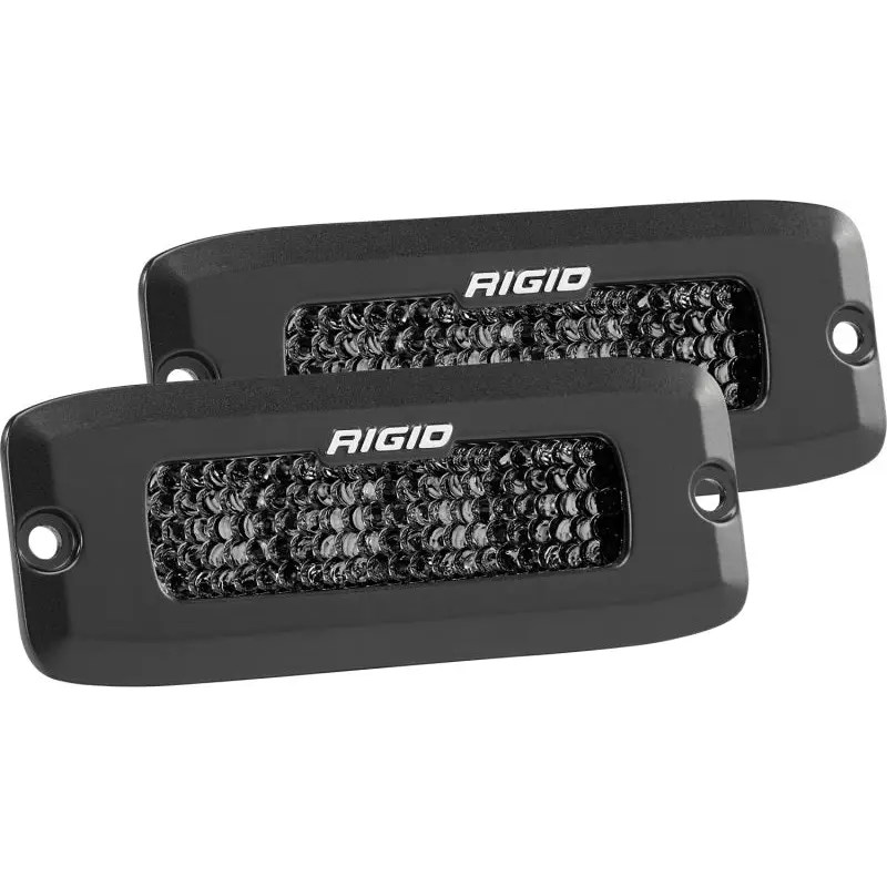 Pair of Rigido LED light bars for Jeeps - SR-Q Series PRO Midnight Edition with diffused lens