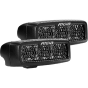 Pair of black LED headlights for Ford - Rigid Industries SR-Q Series PRO Midnight Edition with diffused lens technology
